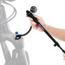 High Pressure Shock Pump: Bike Shock Air Pump with Gauge 400 PSI for Fork and Rear Bicycle Suspension,Mini Mountain Bicycle Pump Fits Schrader Valve