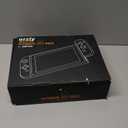 Orzly Accessory Bundle Kit designed for Nintendo switch Accessories Geeks and Oled console users Case and Screen protector, Joycon grips and Wheels for enhanced games play and more - Jet black