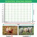 Electric Fence Netting, 49.6" H x 164' L, Portable Livestock Nets Mesh for Hog, Dogs, Deer, Goats, Larger Animals Electric Fencing for Backyards, Homesteaders, Farms, Ranches, Gardens