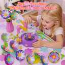 Zmpolir Craft Kits, Push-to-Create Bouquet Maker, Unicorn Toys for Girl Age 3-12, Fabric Bouquet Toys, Kids DIY Arts and Crafts Kit, Creative Birthday Gifts for 3 4 5 6 7 8 9 10 11 12 Year Old Girls