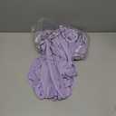 Peomeise 25pcs Lavender Spandex Chair Sashes with Buckle Slider for Wedding, Party Decoration