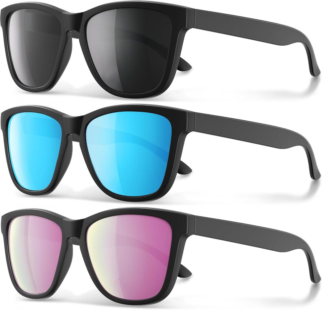 Polarized Sunglasses for Men and Women - Classic Fashion Sun Glasses Shades for Driving, Outdoor Sports, and Daily Wear UV400 Protection