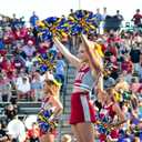 4Pcs Metallic Cheerleading Pom Poms, Creatiee 2 Pair Cheerleader Cheering Squad Pompoms for School Sports Dance Games Team Spirit Cheer