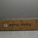 Display Stand Sign Holder,Heavy Duty Adjustable Pedestal Sign Stand Up to 75 inch,Double-Sided for Board & Foam Sign,Sign Stand with Base,Fit Wedding,Restaurant or Business(Poster not Included)