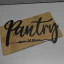 Metal Pantry Sign For Kitchen, Pantry Wall Decor, Rustic Farmhouse Kitchen Decorations Wall, 13.4 X 7.4 inches, Black