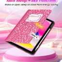 Case for iPad 11th Generation (A16) 11-inch 2025, for 10th Generation 10.9'' 2022, PU Leather iPad 11/10 th Gen Cover with Multi-Angle Viewing, Pencil Holder, Pocket, Composition Book-Pink