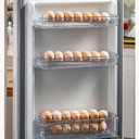 Egg Holder for Fridge,Stackable 1-4 Tiers Container,Auto Rolling Fridge Organizer for Refrigerator,Space-Saving Dispenser Holder,Refrigerator Egg Rack Transparent (2 Packs)