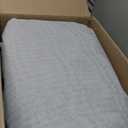 GENIMO 5X7 Area Rugs for Living Room, Machine Washable Non Slip Vintage Rugs, Low Pile Lightweight Chenille Print Rug for Bedroom, Dining Room, Home Office, Light Taupe Brown