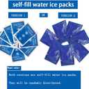 Summer Cooling Vest with 20 PCS Reusable Ice packs for Mascot,Teens,Men,Women, Fishing,Cycling,Running,Gardening (Blue, M)
