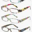 Kerecsen Women's Reading Glasses 4 Pairs Ladies Fashion Spring Hinge Readers