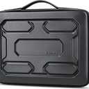 DOMISO 15.6 inch Laptop Sleeve with Handle Shockproof Computer Bag Waterproof EVA Protective Carrying Case for 15.6" Lenovo Yoga 720 IdeaPad 310 320 ThinkPad T570/Dell Inspiron 15/HP Envy 15, Black