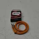 CollarDirect Rolled Leather Dog Collar, Soft Padded Round Puppy Collar, Handmade Genuine Leather Collar Dog Small Large Cat Collars 13 Colors (15-19 Inch, Orange Smooth)