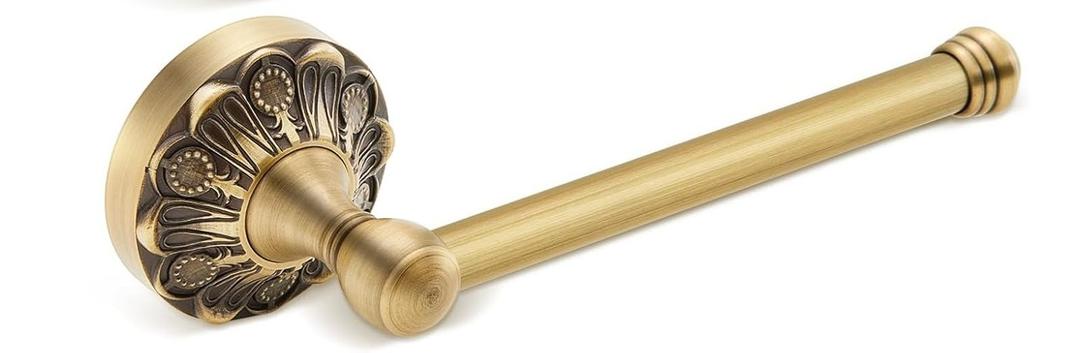 Antique Brass Toilet Paper Holder Retro Brass Tissue Roll Paper Hanger Bathroom Hardware Wall Mounted Vintage Bathroom Accessories