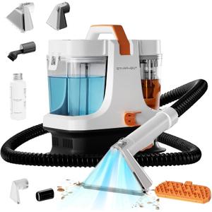 Starrybot Portable Carpet & Upholestery Cleaner Machine for Pets, Spot, Stain,Couch Cleaner Machine with 18Kpa Powerful Suction,Car/Auto Detailer(white)-4