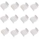 12-Pack Non-Slip Curling Iron Clips for All Sizes of Curling Irons, Heat-Resistant Plastic Holders for Secure Styling, Reusable Curl Holders for Quality Waves
