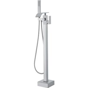 VEVOR Freestanding Bathtub Faucet, Floor Mount, Freestanding Tub Filler, Shower Mixer Taps, Two Water Modes, 360° Swivel Spout, for Bathing & Showering Pet Bathing Cleaning Drains Toilet Flushing