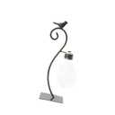 PRETYZOOM 1pc Iron Flower Arrangement Vase Creative Hydroponic Plant Glass Container Sturdy Base Decorative Iron Art for Home Office Bird Design for Desktop Decor