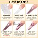 Nicedeco Cat Eye Gel Nail Polish, Hema Free, Cruelty Free, Vegan, High Gloss Long Lasting Soak Off LED U V Gel 12 Colors Kit 11