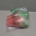 YHFUISK 22Pcs Christmas Glowing Pong Set Party Game Light Up Pong Cups for Christmas Party with 6 Christmas Theme Balls, Christmas House Parties Holidays(Red&Green&Flashing)