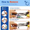 Supet Dog Prong Collar, Adjustable Dog Training Collar with Quick Release Buckle for Small Medium Large Dogs