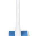 Clorox Toilet Bowl Brush & Plunger Combo Set with Storage Caddy - Toilet Plunger for Bathroom, Bathroom Organizers & Storage, Bathroom Accessories, Toilet Unclogger, Long Handled Toilet Brush (1-Pack, White/Gray)