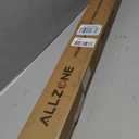 ALLZONE Adjustable Tension Curtain Rod, 40-121 inches, Heavy Duty Curtain Rods No Drilling, Anti-Slip Tension Rod for Window, Shower, Outdoor & Patio, Easy to Install, 1.26In Diameter, White