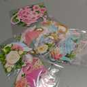 Faccito Floral Tea Party Decorations Double Sided Tea Party Hanging Garland Decor for Baby Shower Gender Reveal Bridal Wedding Favors Girls Women 32", 8 Pack