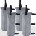 ABCCANOPY Canopy Weights Set of 4-150LBS Sand Bags for Pop up Tent, Weight Bags for Outdoor Gazebo, Trampoline, Pergola, Gray (Without Sand)
