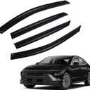 PLDDE Window Rain Guards Compatible with 2020-2024 Hyundai Sonata