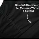 Winter Waterproof Dog Snowsuit  Full Body Outdoor Jacket with Leash Ring, Fleece Lining, Windproof Reflective 4-Leg Dog Coat for Small to Large Dogs Black 3XL (3XL (Back Length 21.5"))