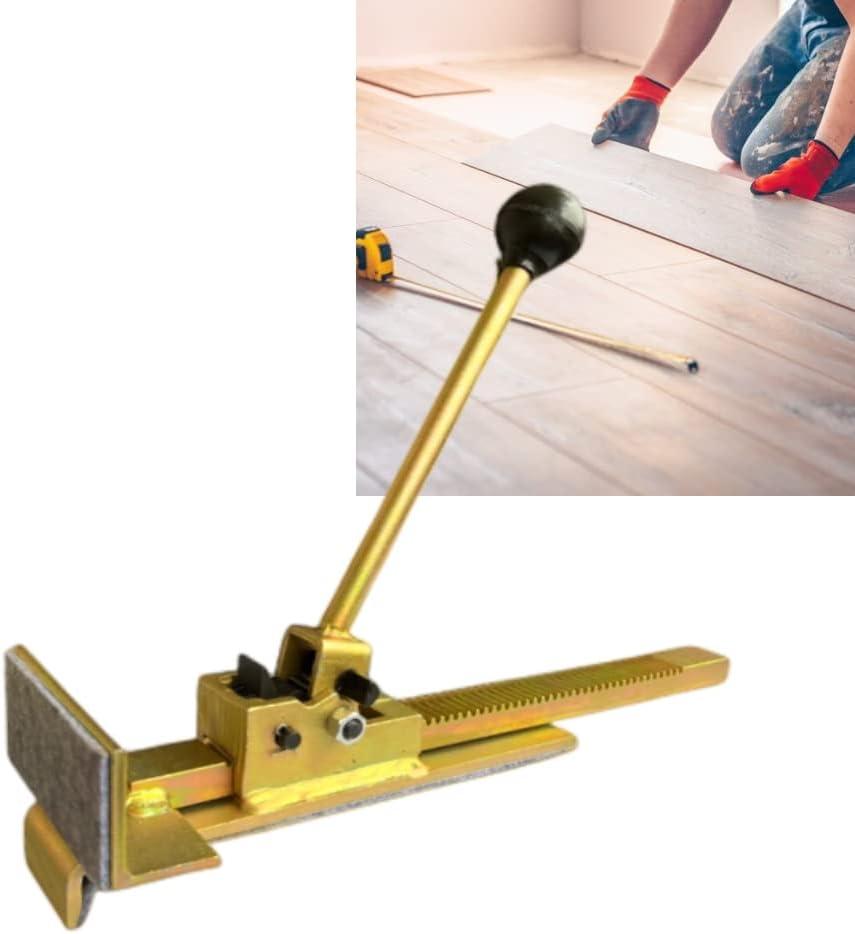 Professional Hardwood Flooring Jack with Felt Positioning Tool for Laminate Flooring Installation Hard Wood Straight Tile Contractor Hand Tool