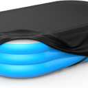 Rectangular Pool Cover for Inflatable Pool, Fits Blow Up Pool Size 90" L x 60" W, Built-in Elastic Band and Extra Buckle to Prevent Slipping, Rectangle Above Ground Swimming Pool Cover