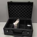 Premium Top loader Storage Box With Card Dividers For 3 X 4 Rigid Cards Holds 530+ 35pt Top loaders Trading Card Storage Box Suitable For TCG And Magnetic Card Holders, Black, K00SBa3