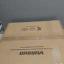 VOLISUN Low Profile Ceiling Fans with Lights and Remote, 19.7in Flush Mount Ceiling Fans with Light, 3000K-6500K Dimmable Fandelier LED Fan Light, White Bladeless Ceiling Fans with Lights for Bedroom