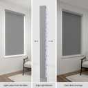 ZSTARR PVC Light Blockers Blackout Light Blocking Strips for Shades and Blinds Window Edge Side Tracks for Blackout Shades Window Inserts for Bedroom Nursery (Grey, 58",2Pcs)