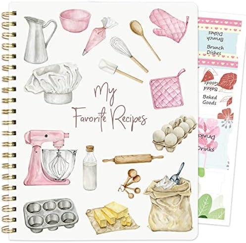 ceiba tree Blank Recipe Book to Write in Your Own Recipes Notebook Cookbook Journal 8.5 x 11 inch with Stickers Gift Ideas for Women Wife Mom 120 Pages