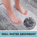 Arotive Microfiber Bathroom Rugs, Shaggy Soft and Absorbent Bath Rug, Non-Slip, Thick Plush Machine Washable Dry Bath Mats for Bathroom, Tub and Shower, 30x20, Grey, Rectangular