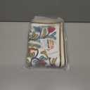 Set of 2 Embroidered Decorative Throw Pillow Covers Couch Square Pillowcases Cushion for Bedroom Sofa Farmhouse Decor 18x18 Inch (Angel Flower)