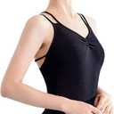 Daydance Camisole Dance Leotards for Women Cotton Spaghetti Straps Ballet Costumes