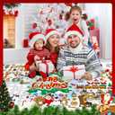 2 x PADTIC Giant Coloring Poster,35x72inch Versatile Merry Christmas Paper Coloring Tablecloth,DIY Christmas Tree,Santa Claus,Gnomes,Elk,Snowman Table Cover Kids Art Crafts Home Classroom Party Supplies