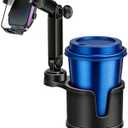 Cup Phone Holders for Your Car, [360°Adjustable] Car Cup Holder Phone Cradle for 2.5-4" Cup Holders-Compatible with iPhone 15/14 Pro, Phone Holder Mount for Truck/SUV| Anti-Slip & No Shake Design