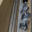 Mobile Dry Erase Board on Wheels, 48 x 28 Magnetic Double Sided Whiteboard Easel, Large Reversible Rolling White Board with Aluminum Frame Standing for Office, Home, Classroom