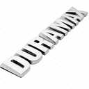 2Pc Silverado Duramax Hood Letter Logo Emblem Badge Adhesive Nameplate Replacement for 1500 2500 3500 (Chrome)