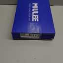 MIULEE Faux Linen Curtains 84 Inch Length 2 Panels Heathered White Semi Sheer Curtain with Back Tab Rod Pocket, Light Filtering Window Privacy Burlap Drapes for Living Room Bedroom 42W x 84L