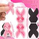 200 Pcs Breast Cancer Awareness Magnetic Bookmarks Bulk Pink Ribbon Bookmarks Breast Cancer Awareness Accessories Double Sided Magnetic Book Marks for Charity, Office, Fundraiser Events