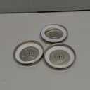 316 Stainless Steel Fermentation Lids | 3 Silicone Waterless Fermenter Airlock Lids | Easy Lacto Fermenting Wide Mouth Mason Jar Canning Lids