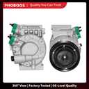 PHOBOOS A/C Compressor with Clutch Compatible with Hyundai Sonata 2012-2014 & Kia Optima 2012-2018, L4 2.0L/2.4L. Fast Cooling, Low Noise, Easy Installation, Ref. CO29159C, 178328