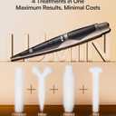 INIA 4-in-1 Eye Massager Tool Under Eye Red Light Therapy for Face, Eye Lift Depuffing Wand with Heat & Vibration for Dark Circles, Puffiness & Skin Firming Enhances Skincare Routine