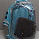 Cat Bubble Backpack Carrier for Small Medium Dogs Cats Carrying Bag, Airline Approved Pet Travel Carrying Bag Dog Hiking Walking Outdoor Backpack (Blue)