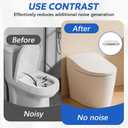 CREATCABIN 12Pcs 2 Styles Toilet Seat Buffer Pads Toilet Lid Bumpers Universal White ABS Plastic Cover Buffers Fixings Bumpers Spacers Pad Set Replacement Accessories for Home Hotel Hospital